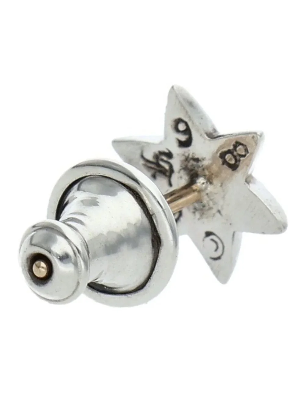 Chrome Hearts CO Star Stud Silver Earrings